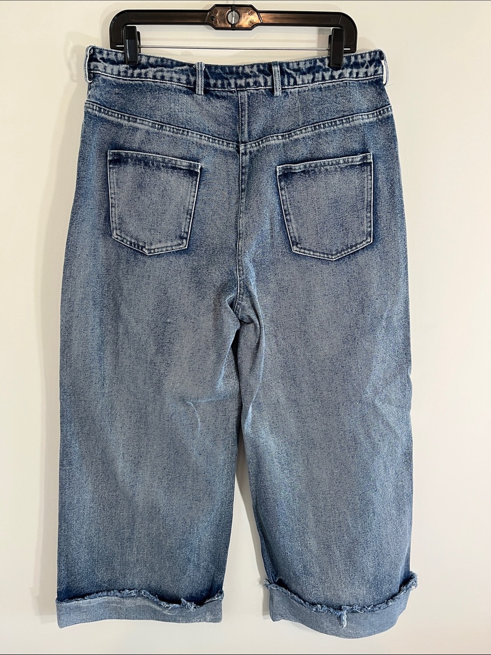 Bibi XL BiBi Distressed Star Flare Jeans - Blue - Picture 2 of 12